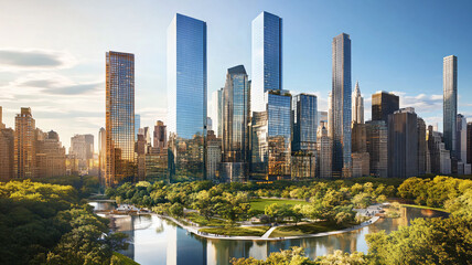 Obraz premium city skyline