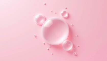  Bubbles of joy on a soft pink canvas