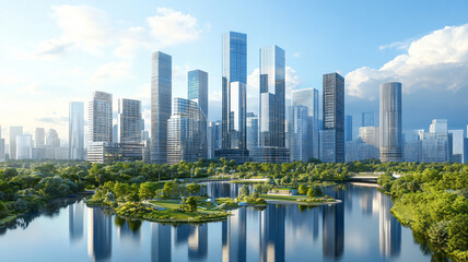 Fototapeta premium city skyline