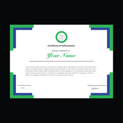 Certificate template design illustration