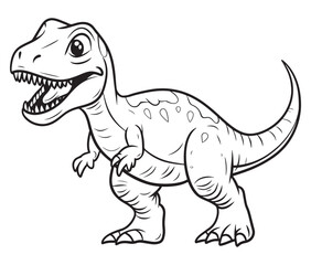 Tyrannosaurus rex dinosaur vector dinosaur illustration
