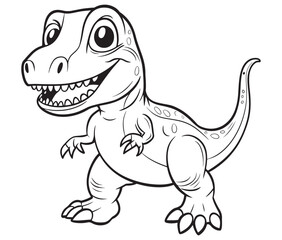 Tyrannosaurus rex dinosaur vector dinosaur illustration