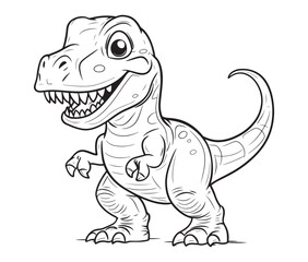 Tyrannosaurus rex dinosaur vector dinosaur illustration