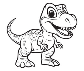 Tyrannosaurus rex dinosaur vector dinosaur illustration