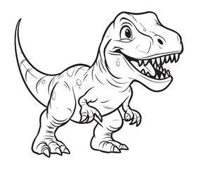 Tyrannosaurus rex dinosaur vector dinosaur illustration