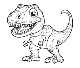 Tyrannosaurus rex dinosaur vector dinosaur illustration
