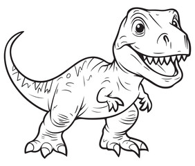 Tyrannosaurus rex dinosaur vector dinosaur illustration