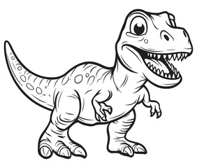 Tyrannosaurus rex dinosaur vector dinosaur illustration