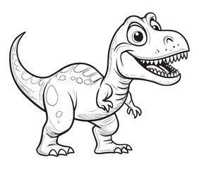 Tyrannosaurus rex dinosaur vector dinosaur illustration