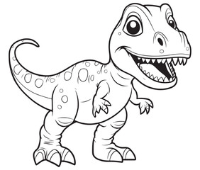 Tyrannosaurus rex dinosaur vector dinosaur illustration