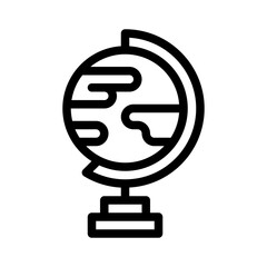 globe line icon