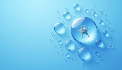  Frozen in time  A delicate moment captured in a drop of water