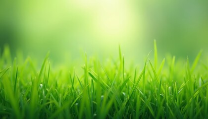 Fototapeta premium Vibrant Green Field Fresh and Lush