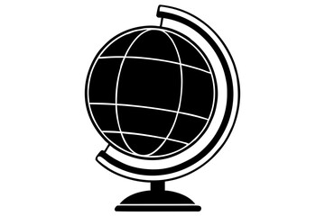 globe earth icon symbol vector, world planet earth vector illustration

