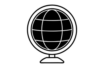 globe earth icon symbol vector, world planet earth vector illustration

