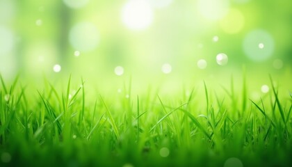 Obraz premium Bright and fresh a vibrant green field