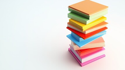 3D layers of business cost categories arranged vertically, with open space for copy.