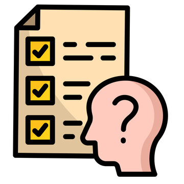 checklist question mark head concept clip art preview