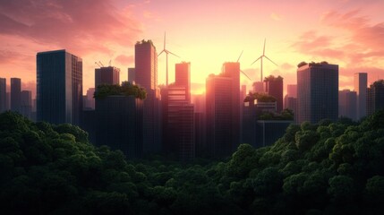 Urban Oasis: A Harmonious Fusion of City and Nature