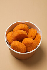 Fried mozzarella, tasty and delicious food, fried food