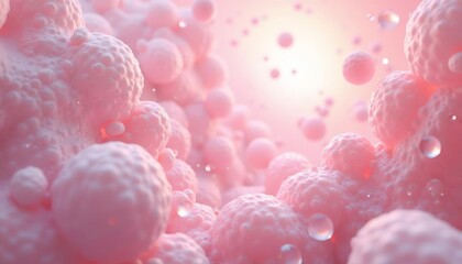 Ethereal pink bubbles in a dreamy underwater world