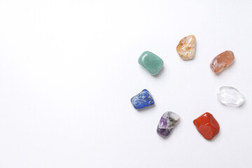 Magic crystals, spiritual esoteric practice for relax and meditation
