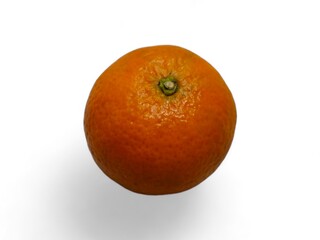 Fresh orange in white background