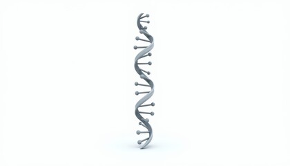  3D rendering of a DNA double helix structure