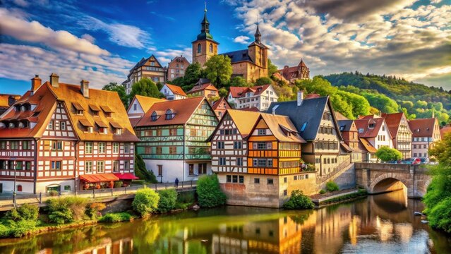 A picturesque town in Germany known for its historic architecture and charming atmosphere, Parchim, Germany