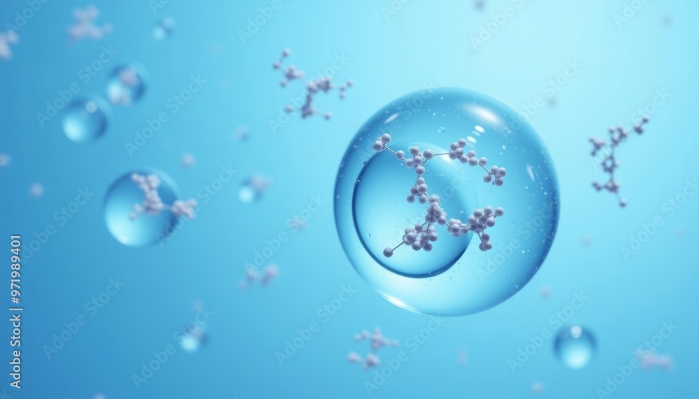 Poster exploring the molecular world a journey through the microscopic universe