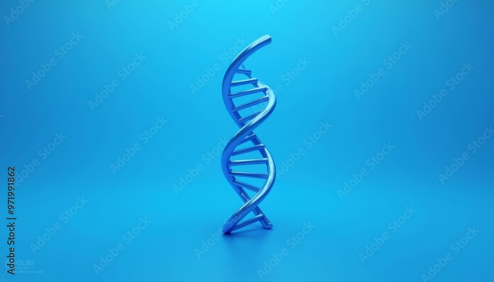 Poster exploring the blueprint of life dna double helix in 3d