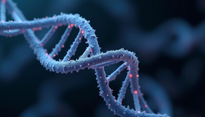  Illuminated DNA double helix a symbol of genetic code and molecular biology