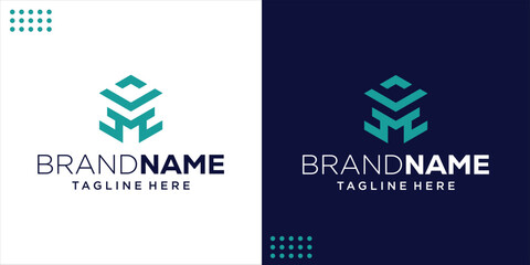 M logo vector simple abstract design, Design Inspiration, Illustration, Icon