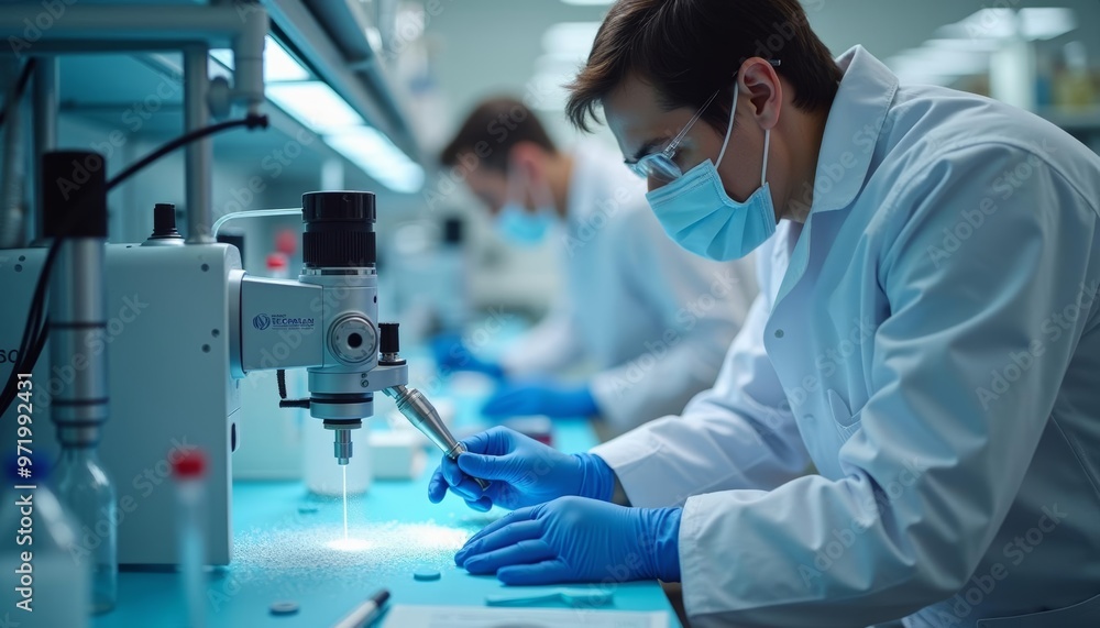 Poster precision work in a lab setting