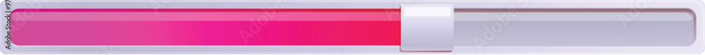 Poster pink loading bar showing progress on white background