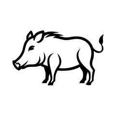 Boar Vector Illustration - Wild Animal SVG, Cricut Cut Files, Logo Icon & Clipart for T-Shirts and Graphics