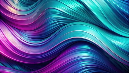 Fototapeta premium Dynamic movement patterns in vibrant violet and turquoise colors, powerful, movement, patterns, vibrant, violet, turquoise