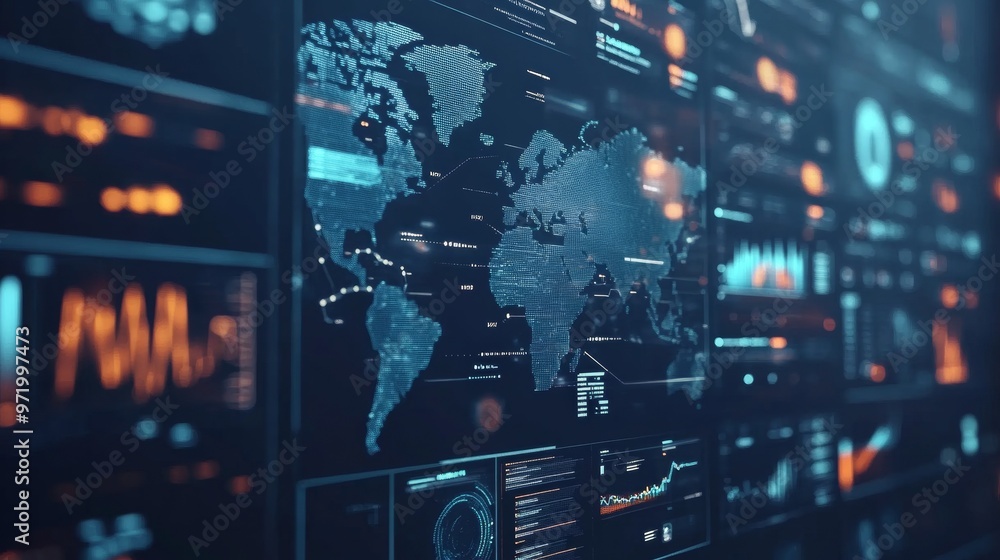 Poster ai-powered data analytics. automated reports, kpi insights