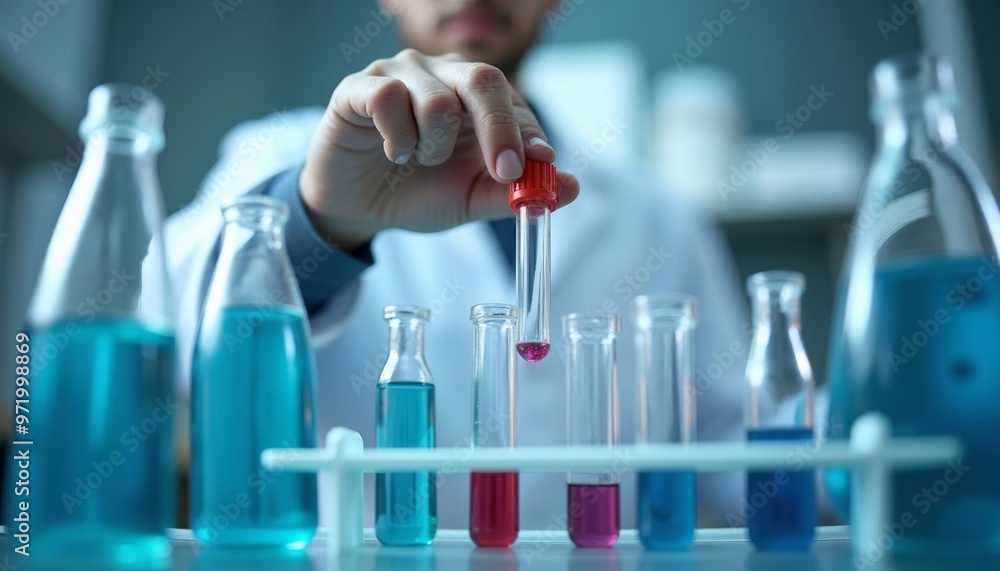 Poster experimenting with precision a scientist at work