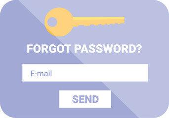 Generic online form is prompting the user to enter their email address to recover their lost password