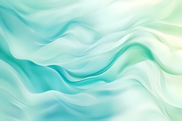 Serene Aqua Flow: Abstract waves of teal and white, seamlessly blending in a soothing and elegant design.