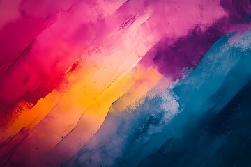 Abstract Watercolor Background: Vibrant hues of pink, orange, and blue create a captivating abstract watercolor background, perfect for adding a touch of artistry to your designs.