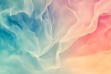 Abstract Pastel Fabric:  A delicate and ethereal fabric swathed in soft pastel hues, creating a dreamy and abstract backdrop. The gentle folds and flowing lines evoke a sense of serenity and lightness