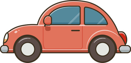 Illustration of a car, new car