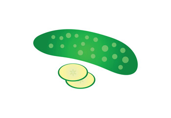 Fresh Cucumber logo design, Vector design Concept