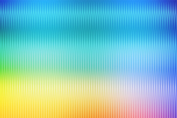 Ribbed, fluted glasses texture against a rich, bright iridescent background with shimmering iridescence
