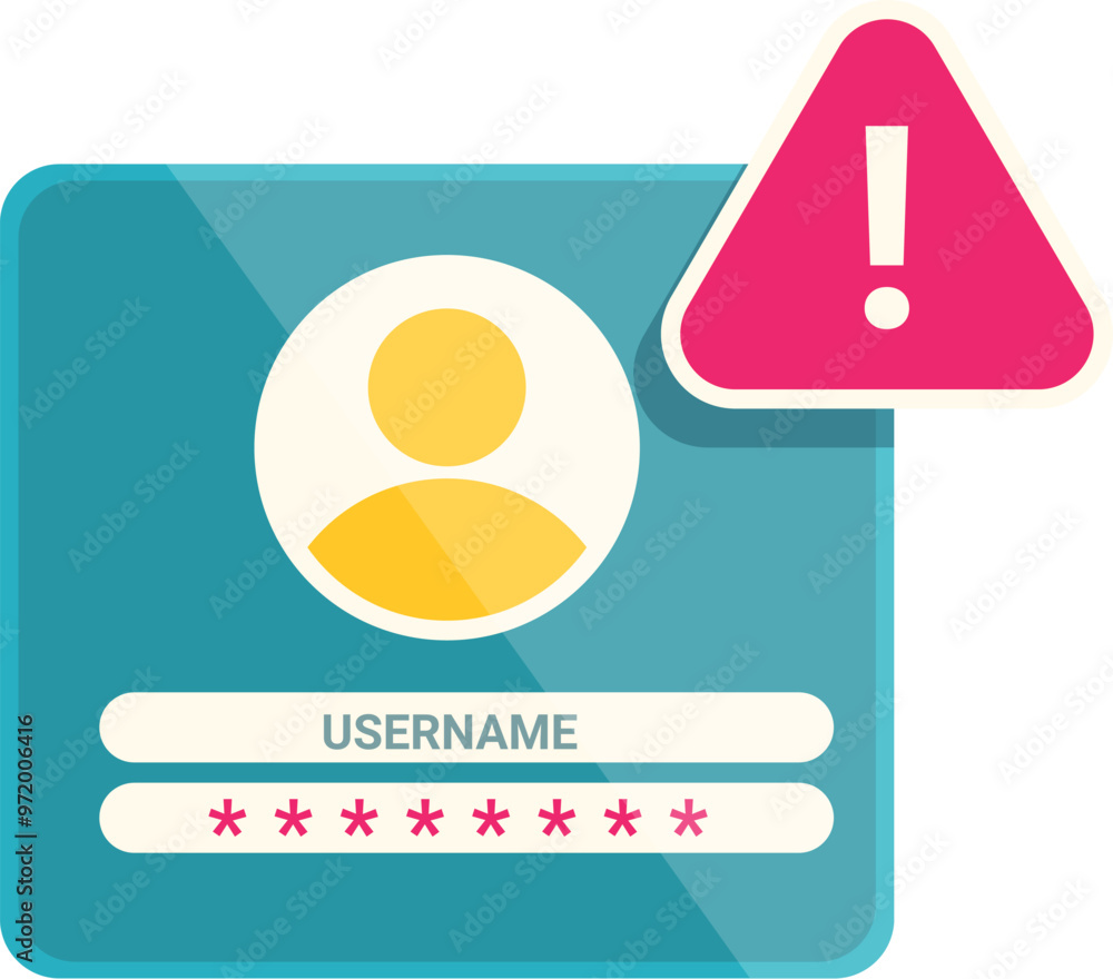 Poster digital illustration highlighting the critical need for strong passwords and secure online practices