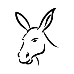 Donkey Vector Illustration - SVG, Cricut, and Clipart Files for T-Shirts, Logos, and Graphic Design Elements