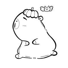  Capybara Coloring