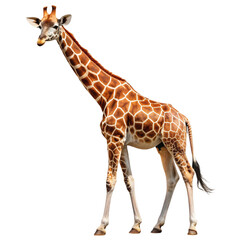 Naklejka premium Giraffe Isolated on transparent background.